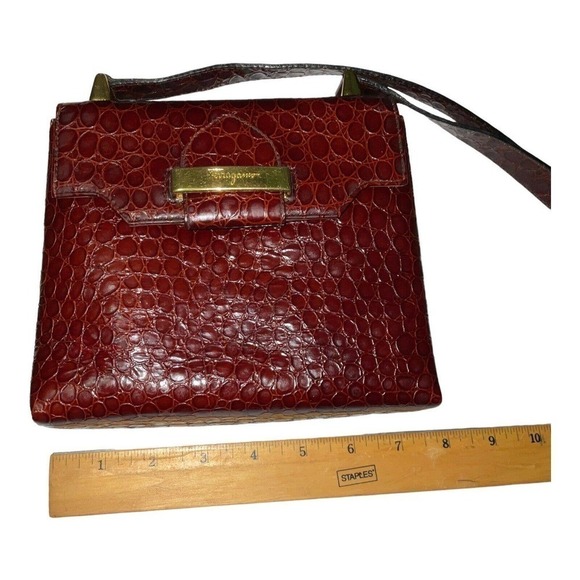 Salvatore Ferragamo "Vara" MINI Flap Crossbody Shoulder Bag - Picture 7 of 16